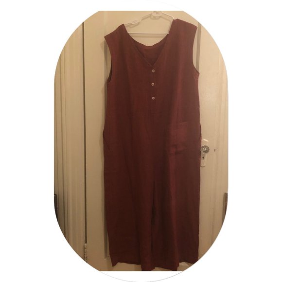 TOAST Linen Jumpsuit (NWT) in "Terracotta" - Picture 3 of 12